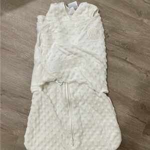 Halo Sleep Sack Swaddle Velboa Plush Dots